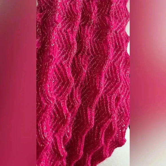 Pink & Metallic Gold Infinity Scarf - Picture 5 of 5